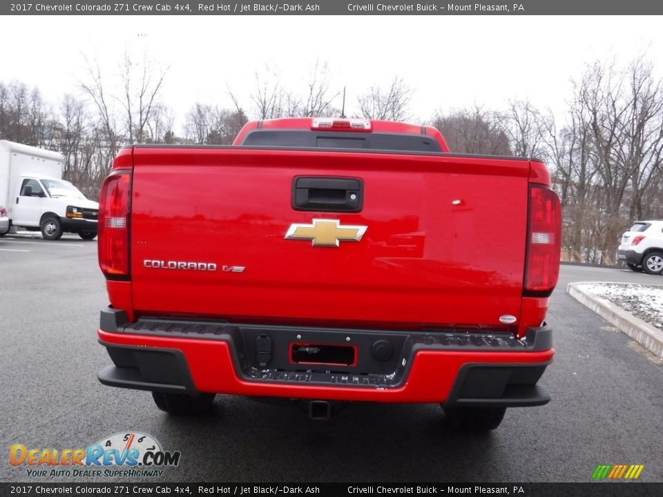 2017 Chevrolet Colorado Z71 Crew Cab 4x4 Red Hot / Jet Black/­Dark Ash Photo #8