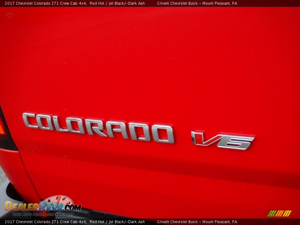 2017 Chevrolet Colorado Z71 Crew Cab 4x4 Red Hot / Jet Black/­Dark Ash Photo #9