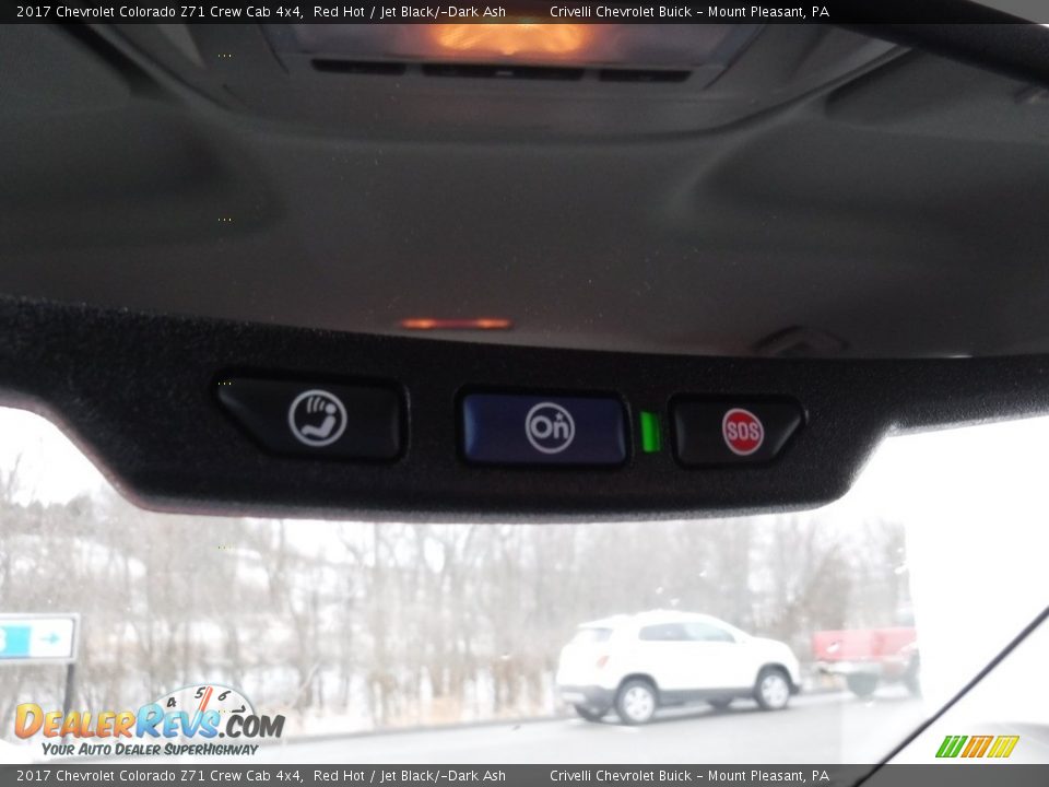 2017 Chevrolet Colorado Z71 Crew Cab 4x4 Red Hot / Jet Black/­Dark Ash Photo #15