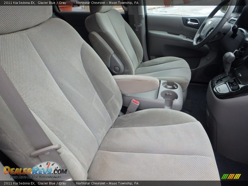 2011 Kia Sedona EX Glacier Blue / Gray Photo #15