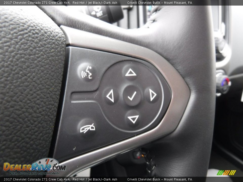 2017 Chevrolet Colorado Z71 Crew Cab 4x4 Red Hot / Jet Black/­Dark Ash Photo #20