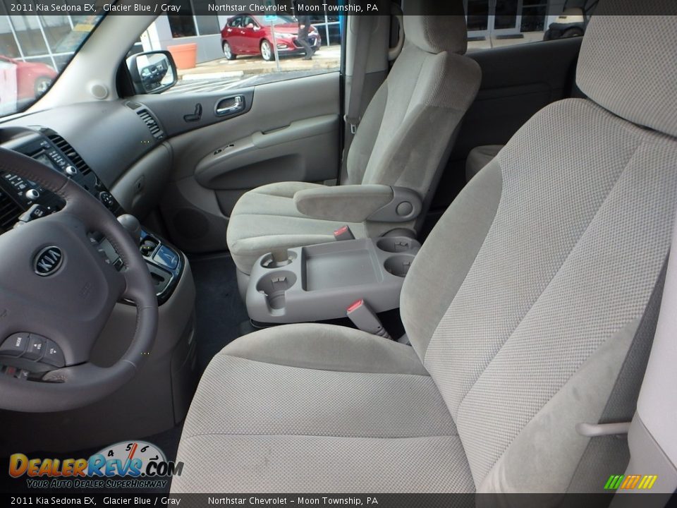 2011 Kia Sedona EX Glacier Blue / Gray Photo #20