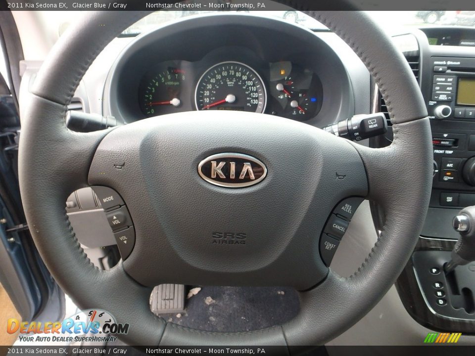 2011 Kia Sedona EX Glacier Blue / Gray Photo #27