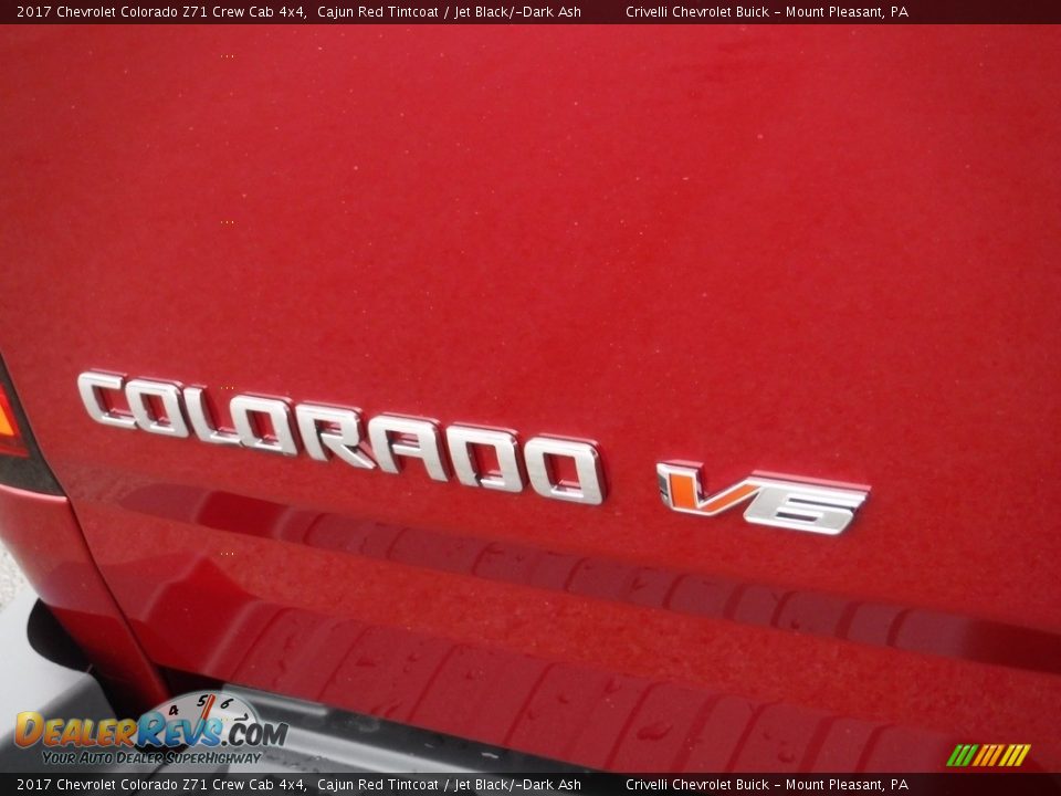2017 Chevrolet Colorado Z71 Crew Cab 4x4 Cajun Red Tintcoat / Jet Black/­Dark Ash Photo #9