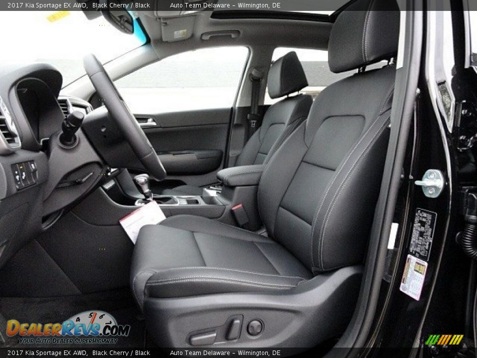 Black Interior - 2017 Kia Sportage EX AWD Photo #12