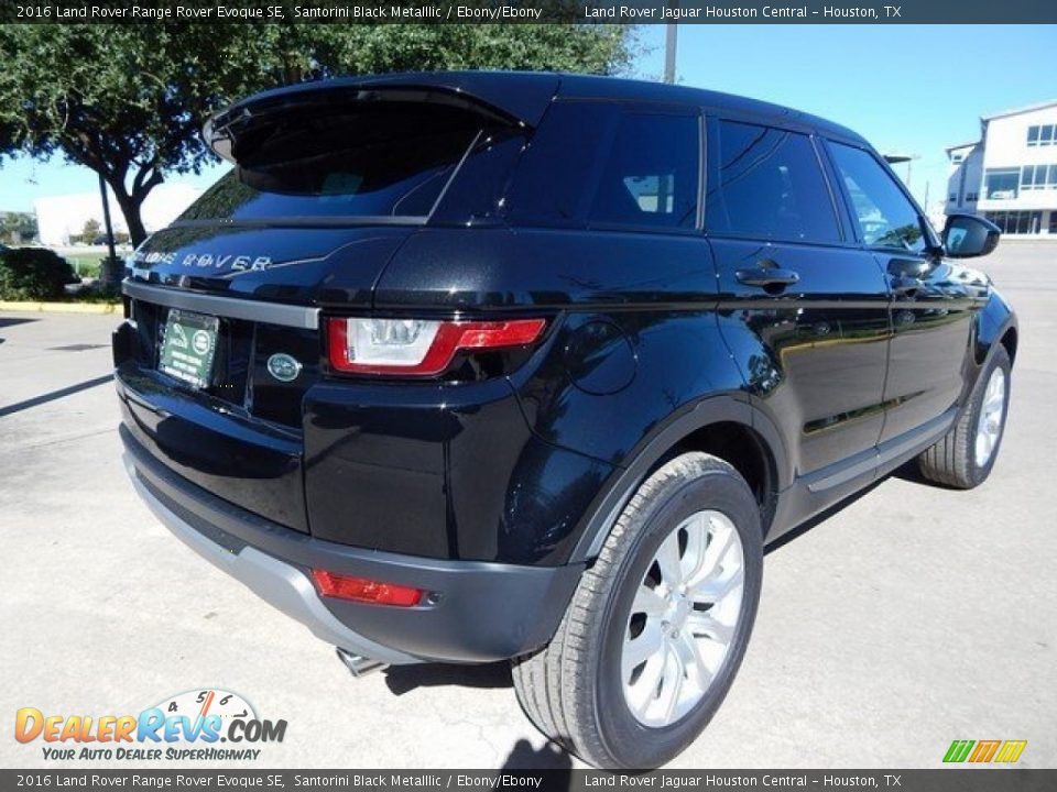 2016 Land Rover Range Rover Evoque SE Santorini Black Metalllic / Ebony/Ebony Photo #7