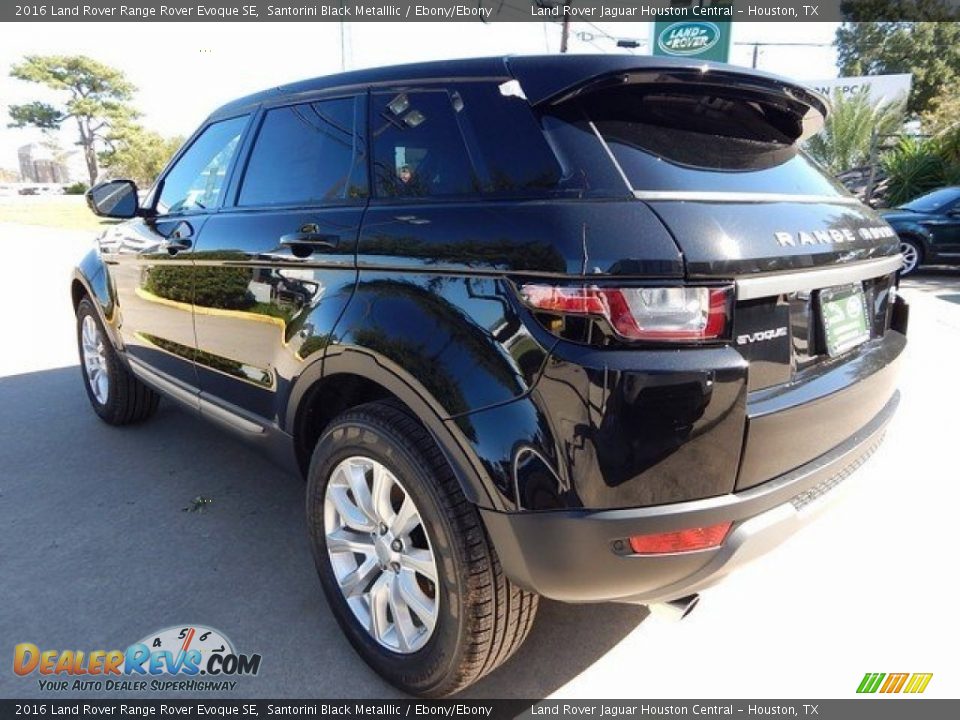 2016 Land Rover Range Rover Evoque SE Santorini Black Metalllic / Ebony/Ebony Photo #9