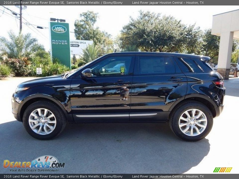 2016 Land Rover Range Rover Evoque SE Santorini Black Metalllic / Ebony/Ebony Photo #10