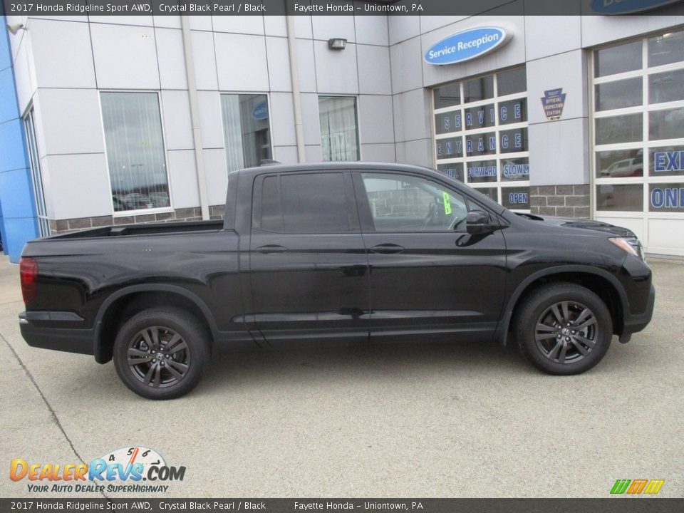 2017 Honda Ridgeline Sport AWD Crystal Black Pearl / Black Photo #2