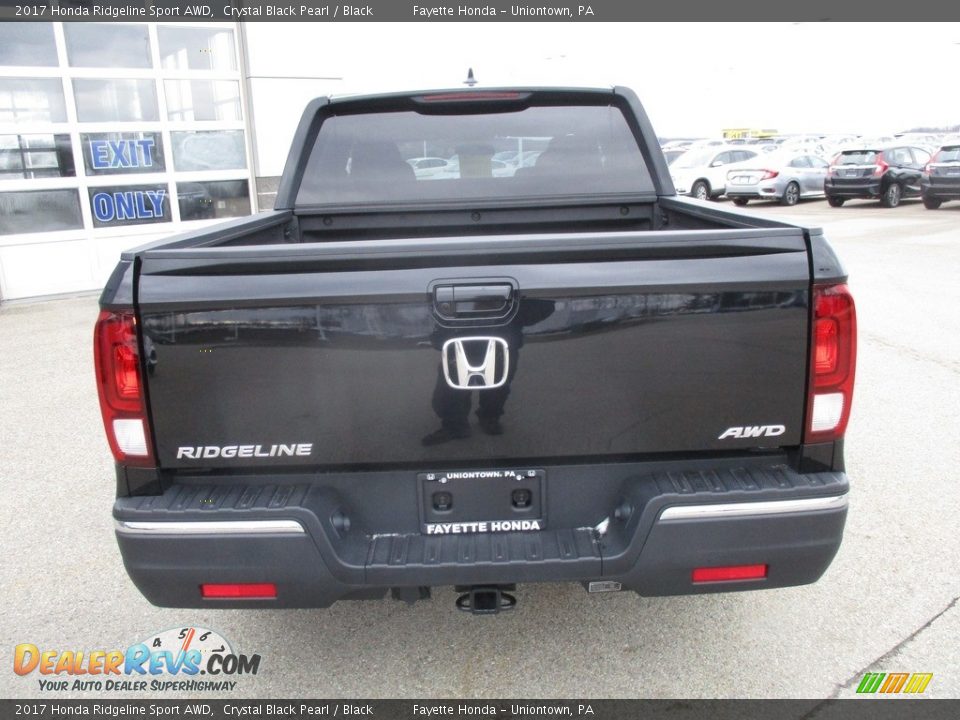 2017 Honda Ridgeline Sport AWD Crystal Black Pearl / Black Photo #3