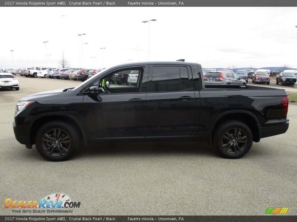 2017 Honda Ridgeline Sport AWD Crystal Black Pearl / Black Photo #4
