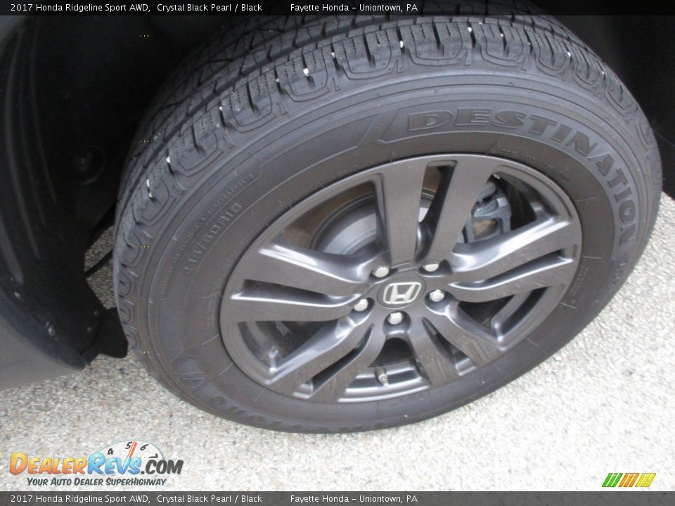 2017 Honda Ridgeline Sport AWD Crystal Black Pearl / Black Photo #15
