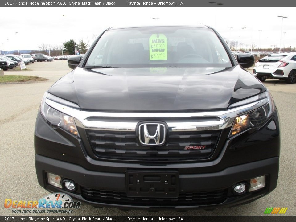 2017 Honda Ridgeline Sport AWD Crystal Black Pearl / Black Photo #19