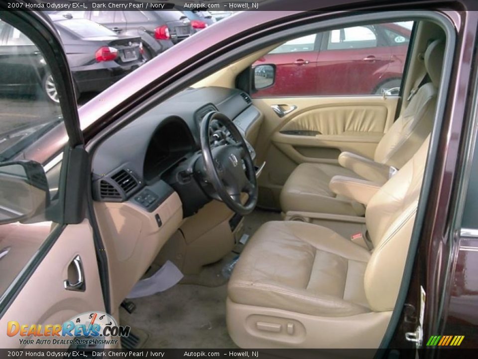 2007 Honda Odyssey EX-L Dark Cherry Pearl / Ivory Photo #3