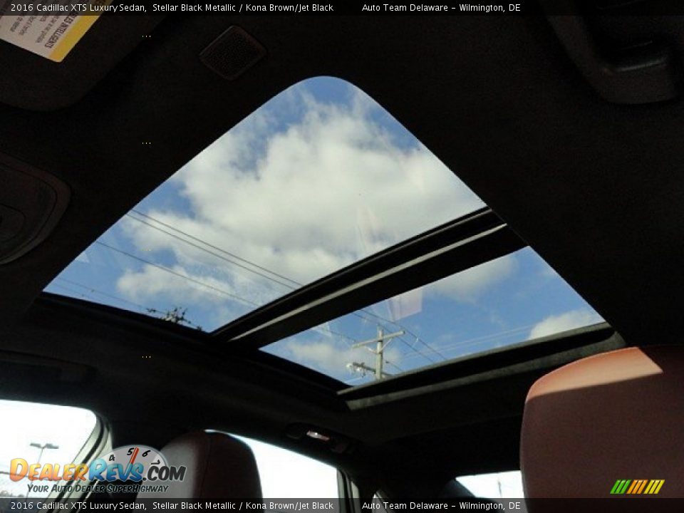 2016 Cadillac XTS Luxury Sedan Stellar Black Metallic / Kona Brown/Jet Black Photo #14