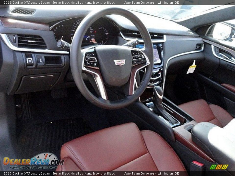 2016 Cadillac XTS Luxury Sedan Stellar Black Metallic / Kona Brown/Jet Black Photo #15