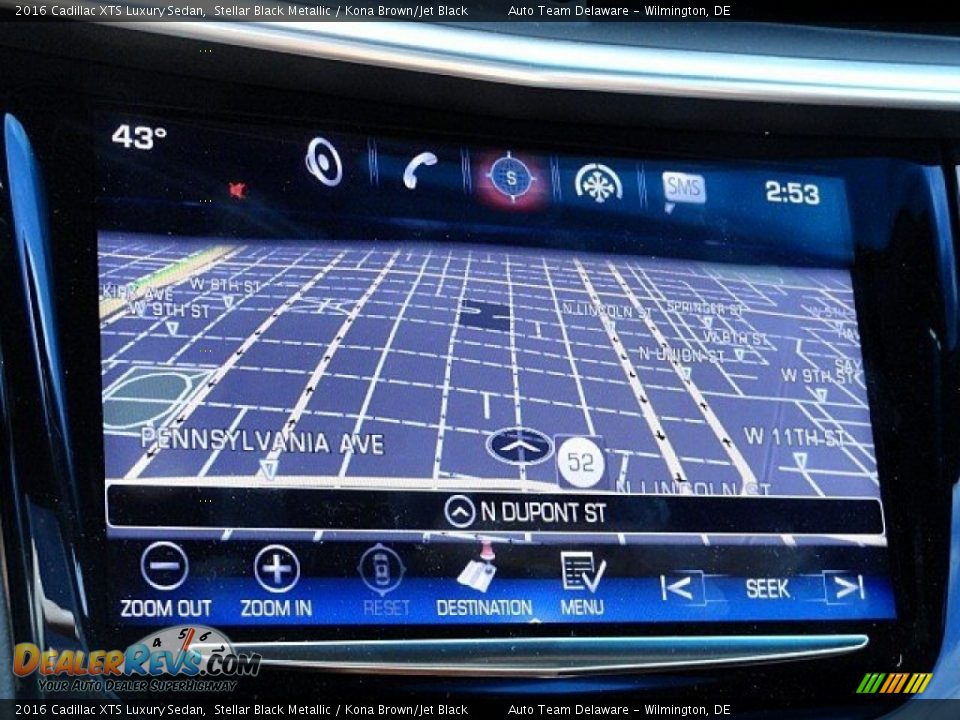 2016 Cadillac XTS Luxury Sedan Stellar Black Metallic / Kona Brown/Jet Black Photo #19