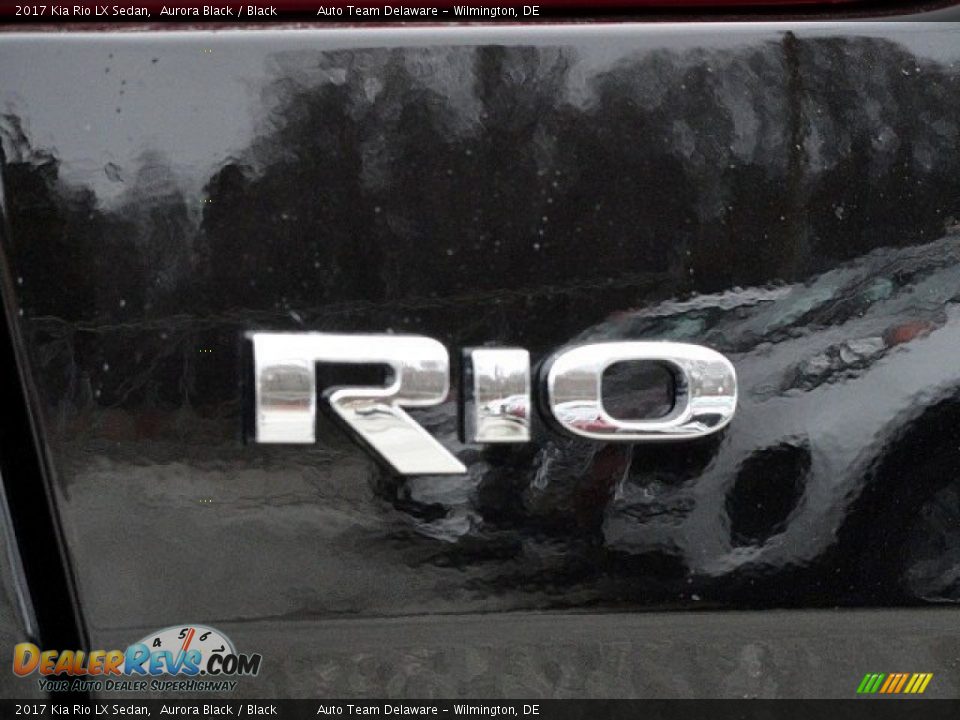 2017 Kia Rio LX Sedan Aurora Black / Black Photo #30