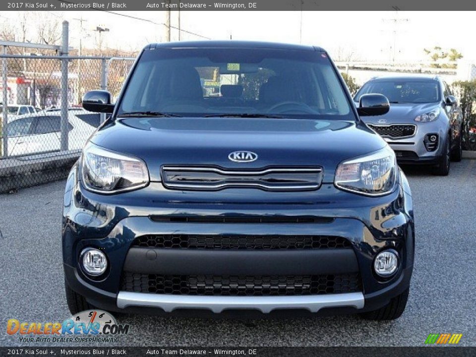 2017 Kia Soul + Mysterious Blue / Black Photo #2