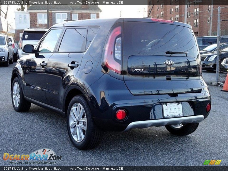 2017 Kia Soul + Mysterious Blue / Black Photo #4