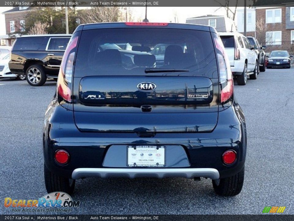 2017 Kia Soul + Mysterious Blue / Black Photo #5