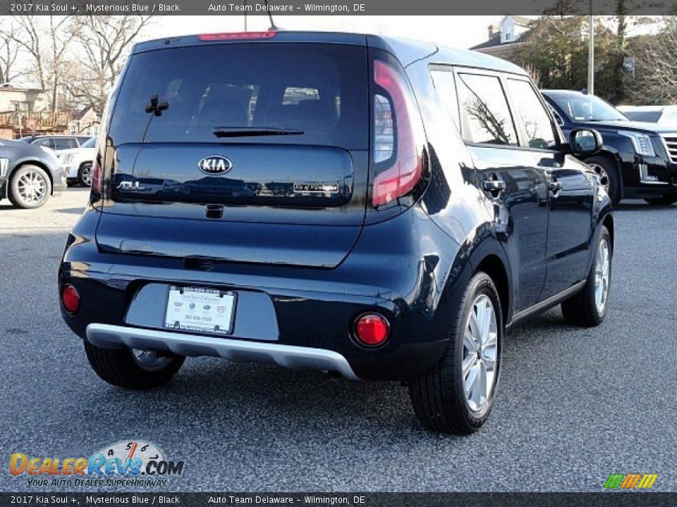 2017 Kia Soul + Mysterious Blue / Black Photo #6