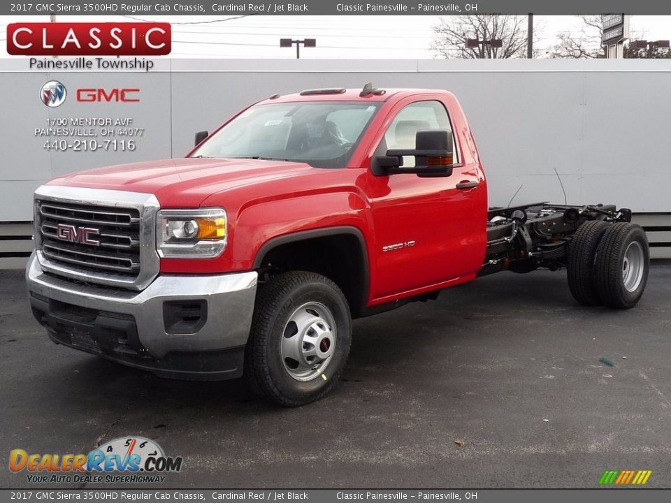2017 GMC Sierra 3500HD Regular Cab Chassis Cardinal Red / Jet Black Photo #1