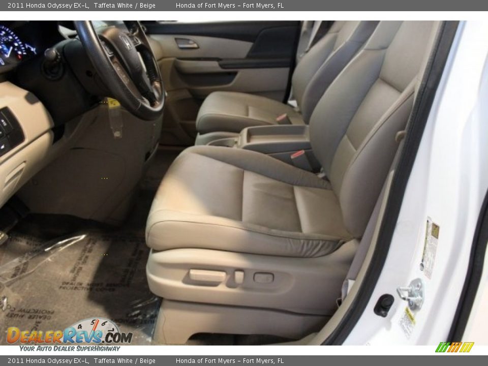 2011 Honda Odyssey EX-L Taffeta White / Beige Photo #9