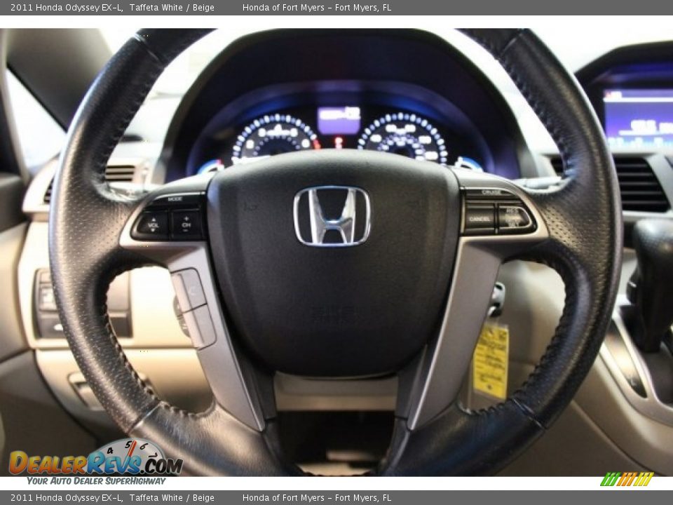 2011 Honda Odyssey EX-L Taffeta White / Beige Photo #12