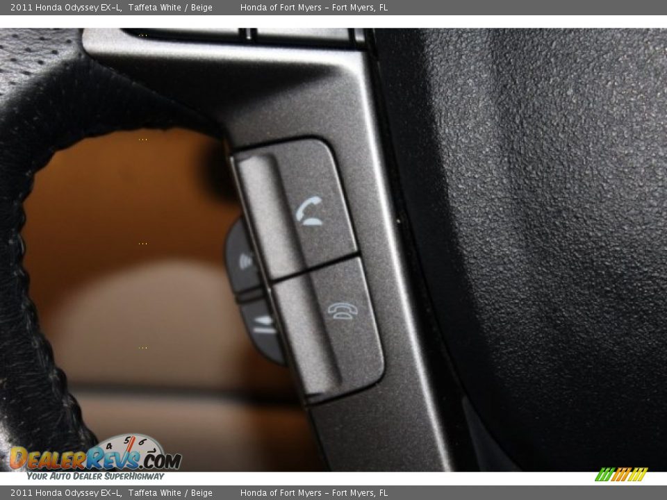 2011 Honda Odyssey EX-L Taffeta White / Beige Photo #15