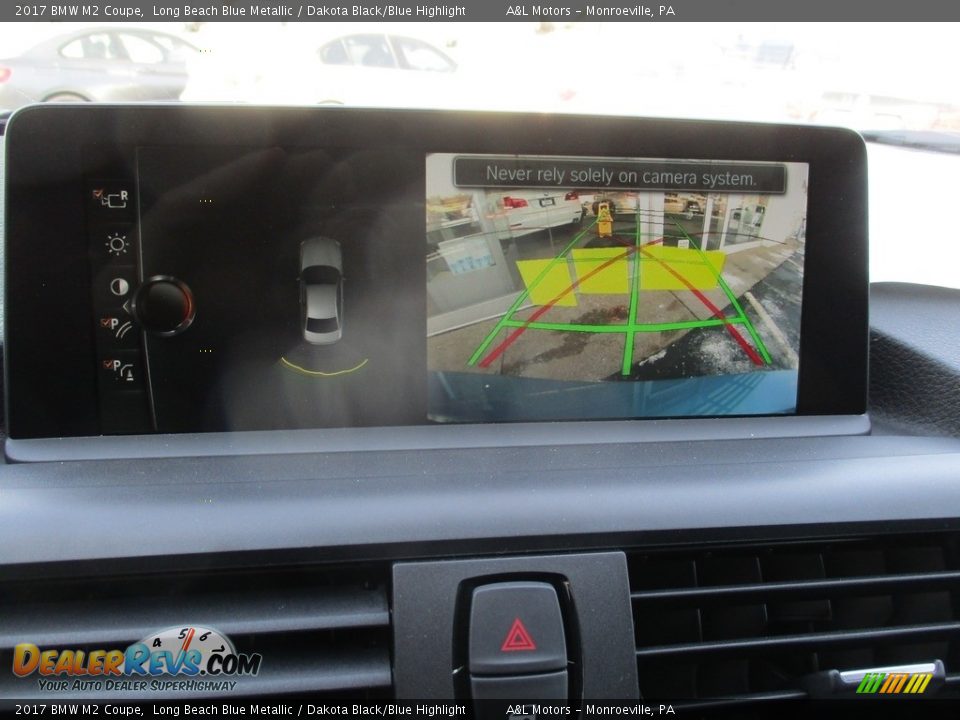 2017 BMW M2 Coupe Long Beach Blue Metallic / Dakota Black/Blue Highlight Photo #16
