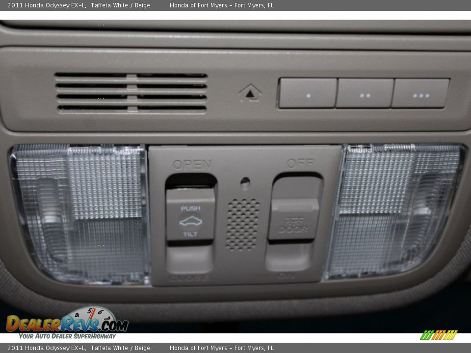 2011 Honda Odyssey EX-L Taffeta White / Beige Photo #25