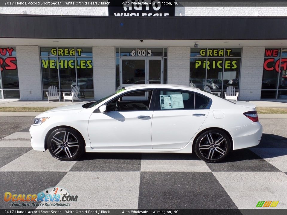 2017 Honda Accord Sport Sedan White Orchid Pearl / Black Photo #1
