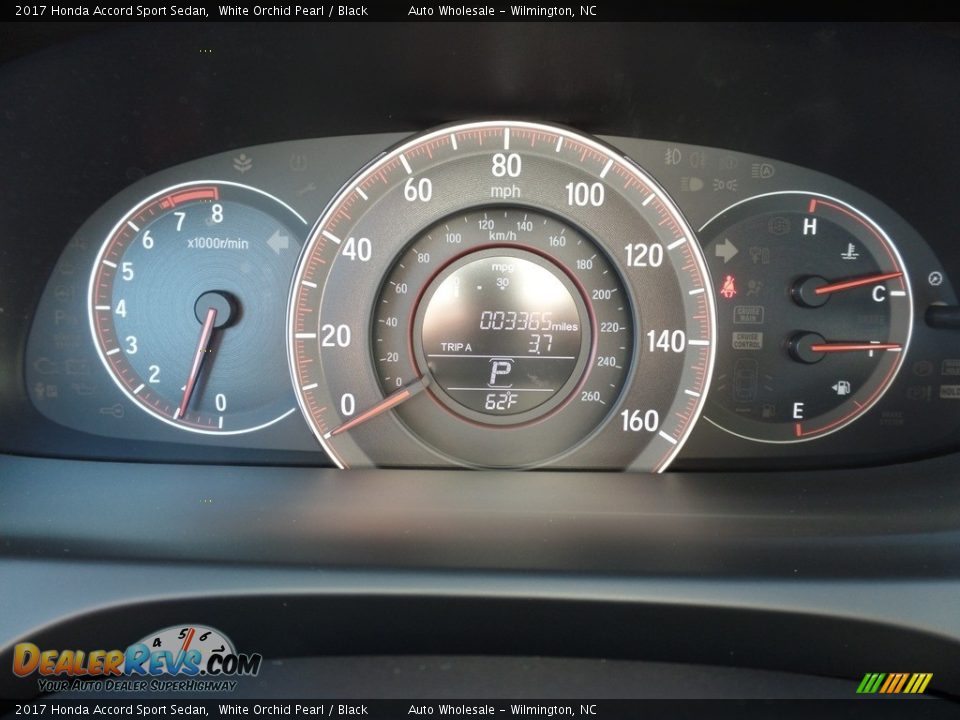 2017 Honda Accord Sport Sedan White Orchid Pearl / Black Photo #16