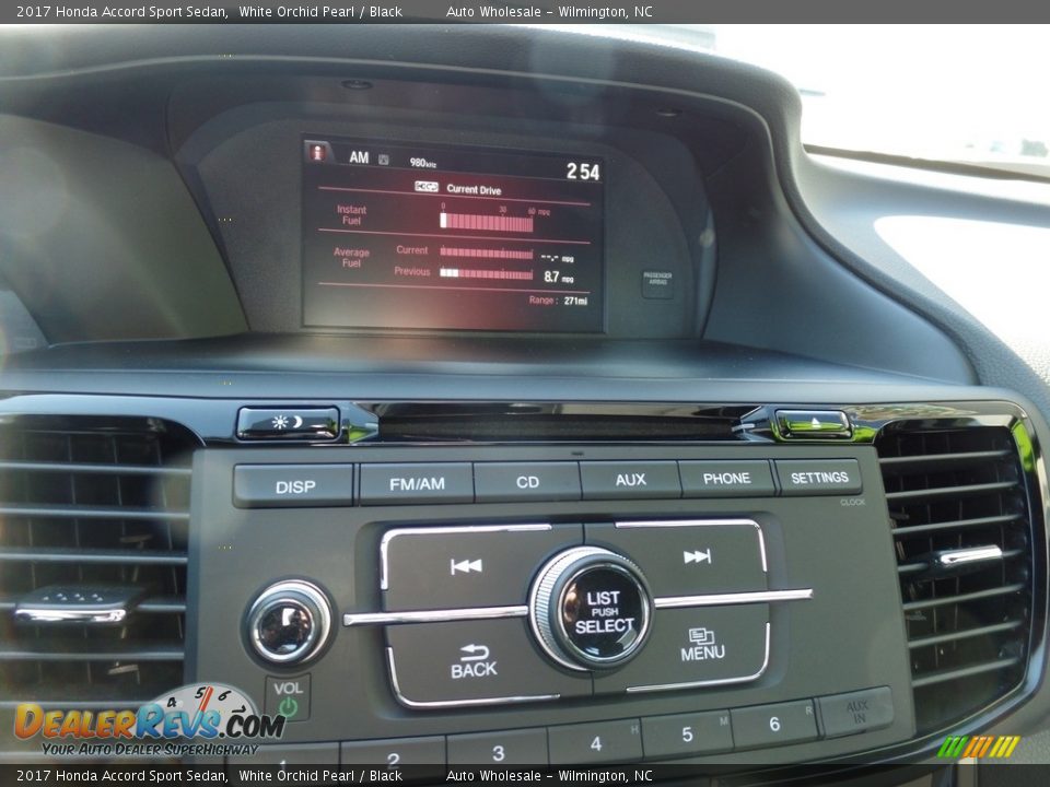 2017 Honda Accord Sport Sedan White Orchid Pearl / Black Photo #17