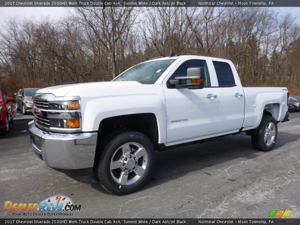 Front 3/4 View of 2017 Chevrolet Silverado 2500HD Work Truck Double Cab 4x4 Photo #1