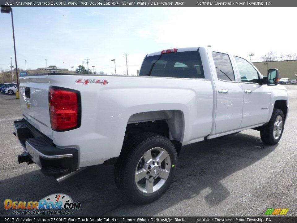 2017 Chevrolet Silverado 2500HD Work Truck Double Cab 4x4 Summit White / Dark Ash/Jet Black Photo #6