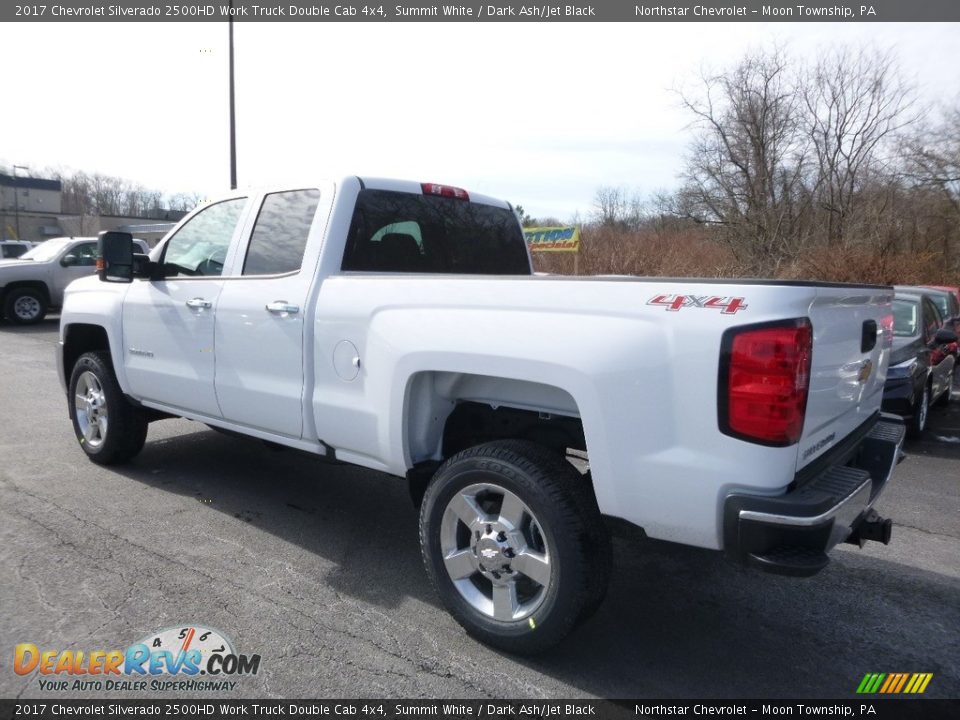 2017 Chevrolet Silverado 2500HD Work Truck Double Cab 4x4 Summit White / Dark Ash/Jet Black Photo #8