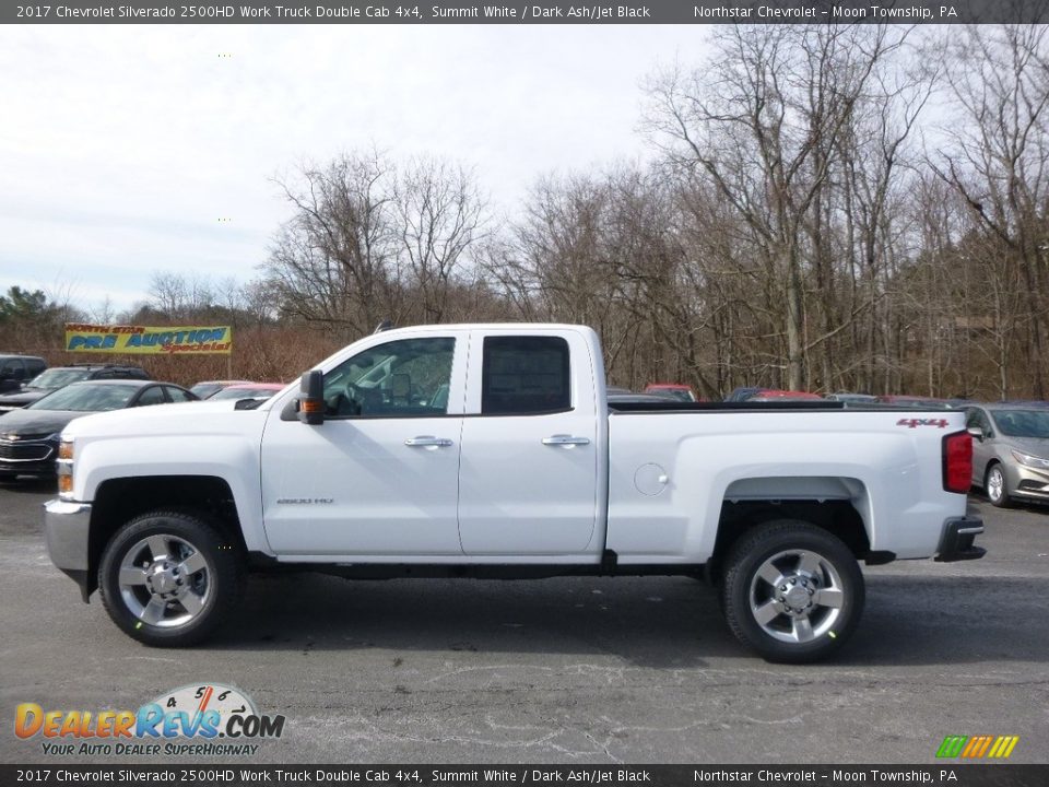 2017 Chevrolet Silverado 2500HD Work Truck Double Cab 4x4 Summit White / Dark Ash/Jet Black Photo #9