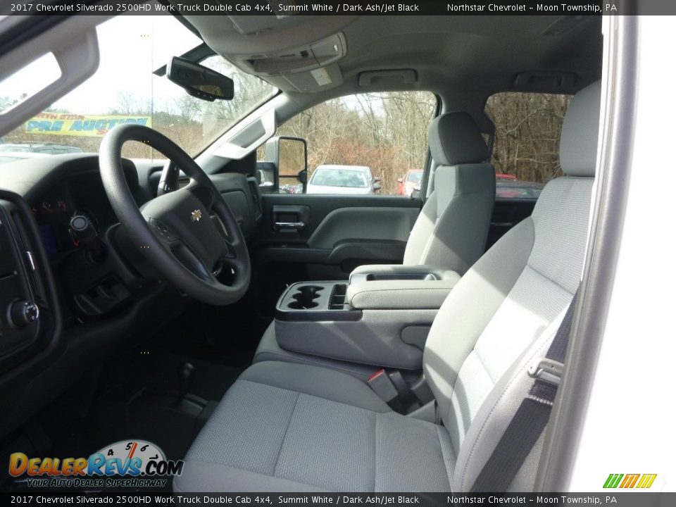 Dark Ash/Jet Black Interior - 2017 Chevrolet Silverado 2500HD Work Truck Double Cab 4x4 Photo #11