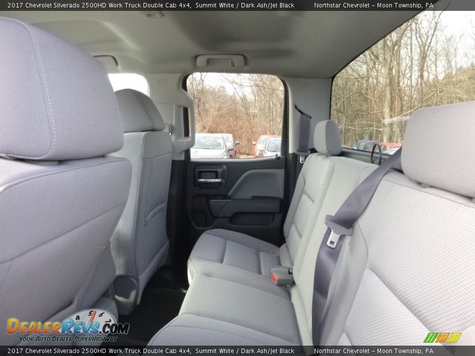 Rear Seat of 2017 Chevrolet Silverado 2500HD Work Truck Double Cab 4x4 Photo #12