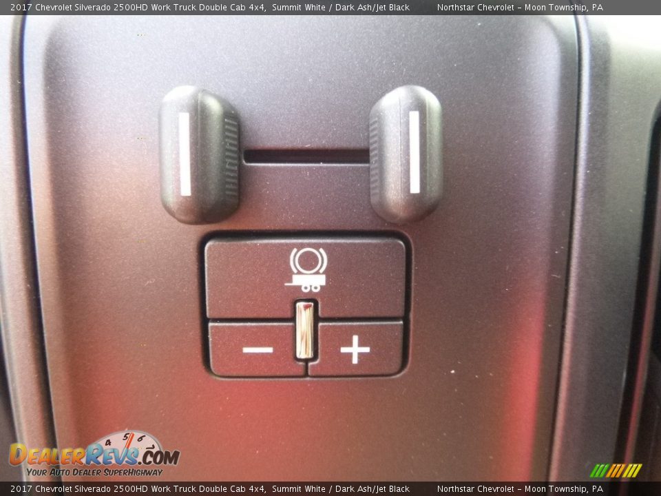 Controls of 2017 Chevrolet Silverado 2500HD Work Truck Double Cab 4x4 Photo #16
