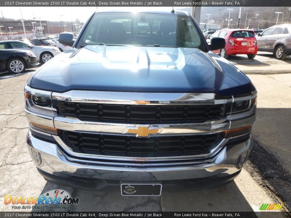 2017 Chevrolet Silverado 1500 LT Double Cab 4x4 Deep Ocean Blue Metallic / Jet Black Photo #8