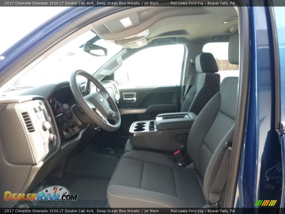 2017 Chevrolet Silverado 1500 LT Double Cab 4x4 Deep Ocean Blue Metallic / Jet Black Photo #11
