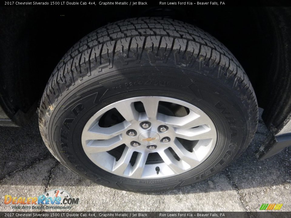 2017 Chevrolet Silverado 1500 LT Double Cab 4x4 Graphite Metallic / Jet Black Photo #10