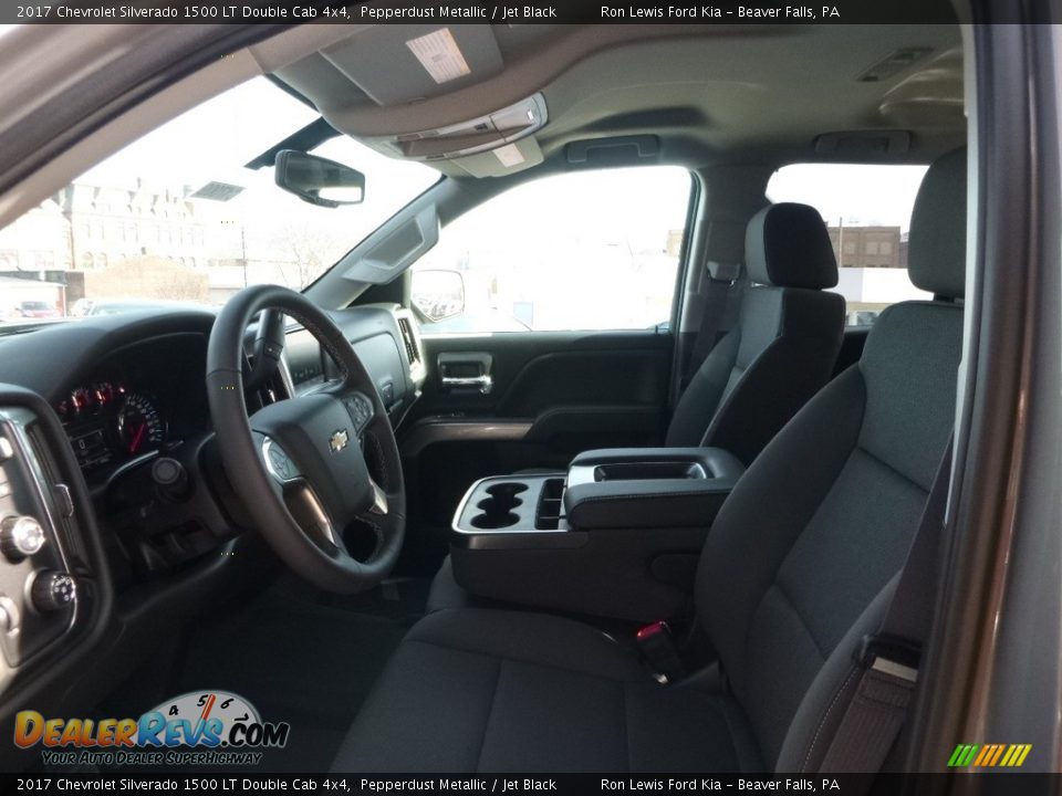 2017 Chevrolet Silverado 1500 LT Double Cab 4x4 Pepperdust Metallic / Jet Black Photo #11