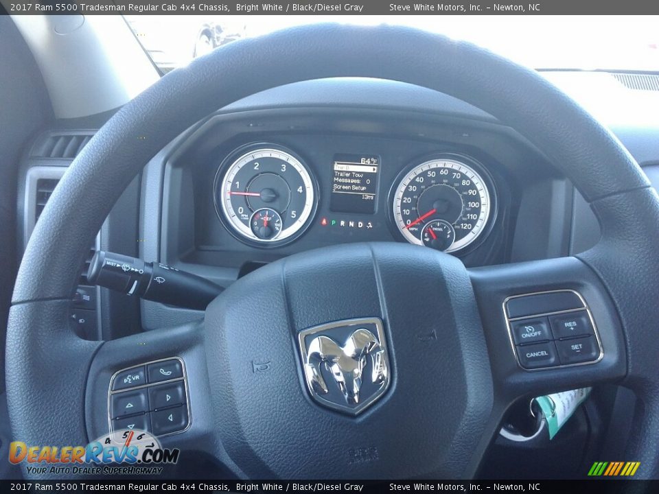 2017 Ram 5500 Tradesman Regular Cab 4x4 Chassis Bright White / Black/Diesel Gray Photo #12