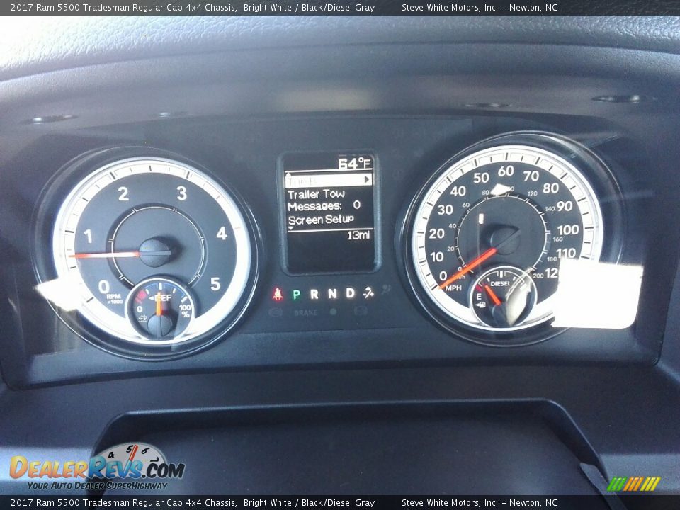 2017 Ram 5500 Tradesman Regular Cab 4x4 Chassis Bright White / Black/Diesel Gray Photo #15