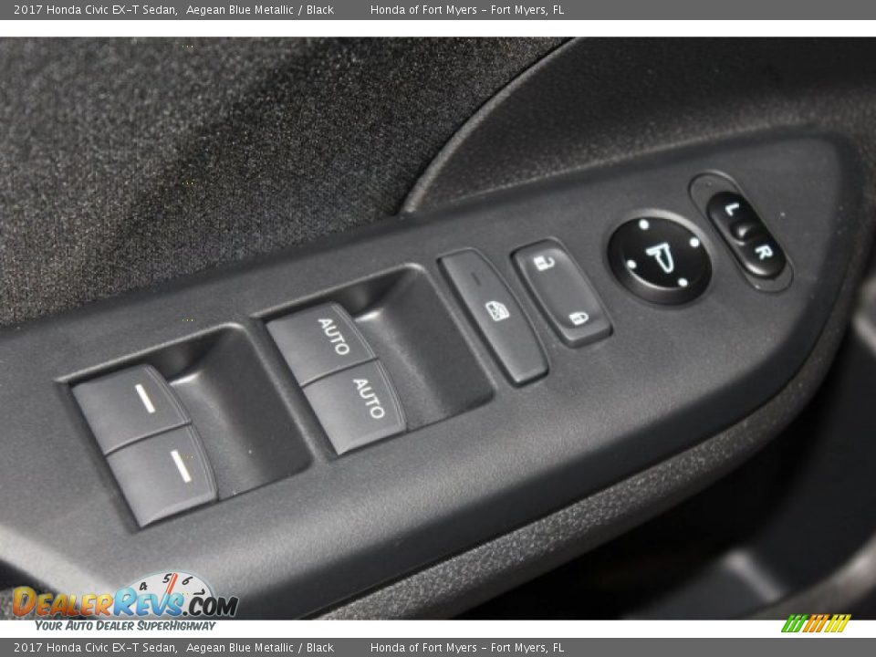 2017 Honda Civic EX-T Sedan Aegean Blue Metallic / Black Photo #8
