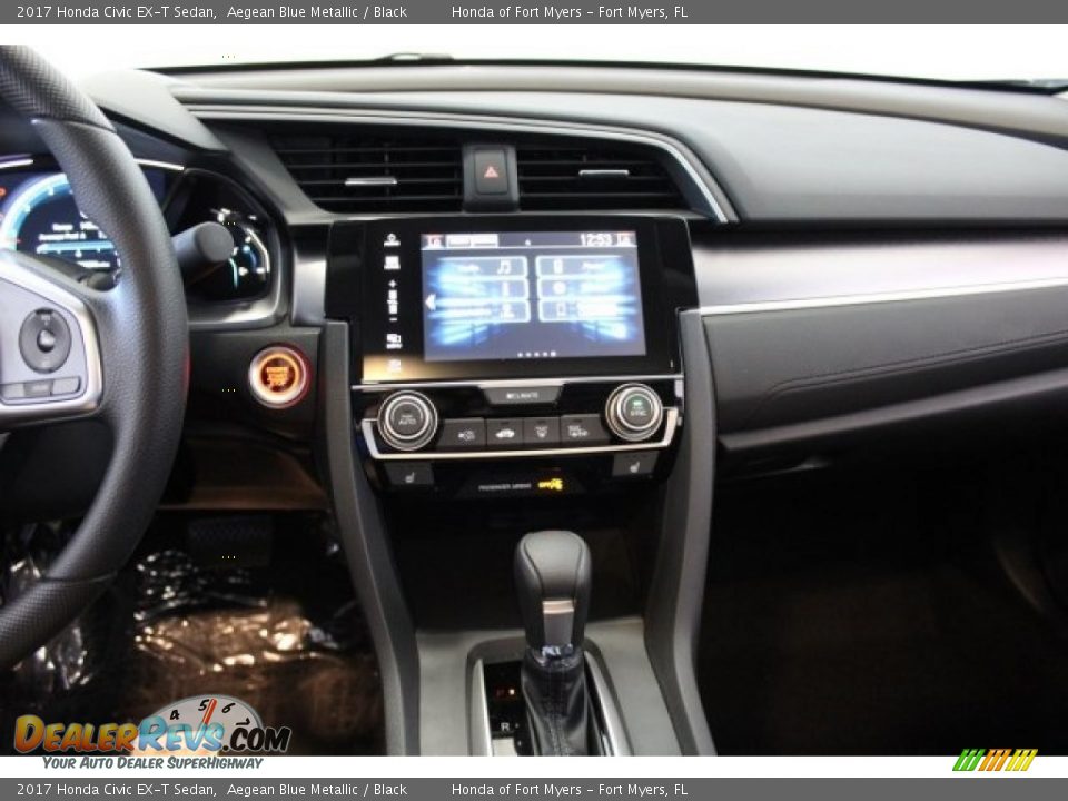 2017 Honda Civic EX-T Sedan Aegean Blue Metallic / Black Photo #14